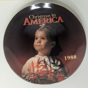 Vintage Kmart "Christmas in America" 1988 Collector's Plate with Box & COA